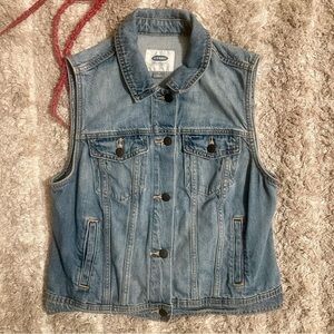OLD NAVY Jean Button-up Vest. Women’s- Medium.
